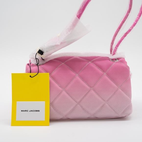 Marc Jacobs Mini Shoulder Bag Dual Pink Ombre Leather - Picture 6 of 10